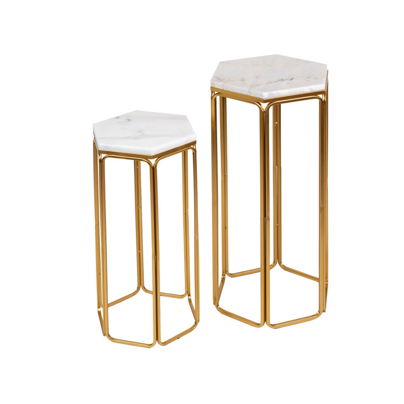 Joyceline Marble Top Nesting Tables