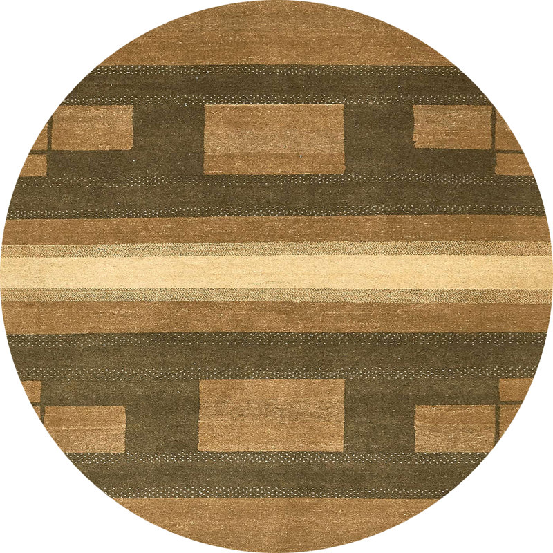 Tapis abstrait moderne 356, Rond 5 pi