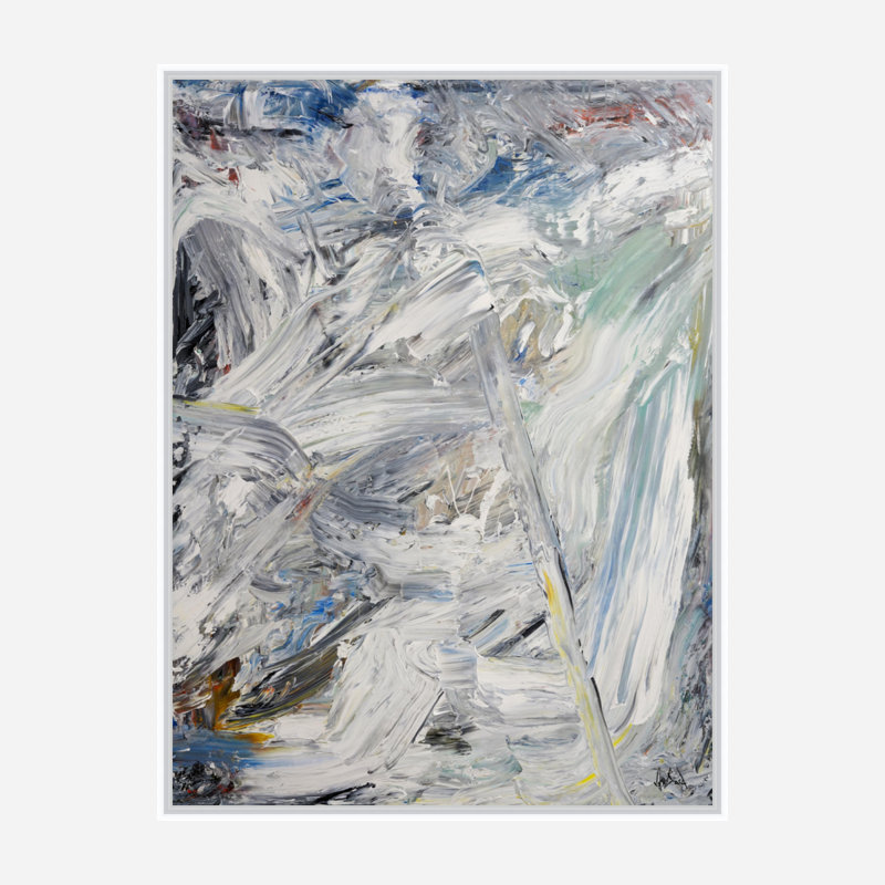 Angel Print, White Framed Canvas, 31.5" H x 25.5" W x 1.75" D