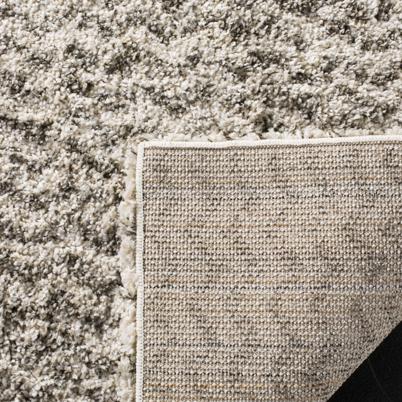Adessa Shag Performance Chevron Rug, Rectangle 6' x 9'