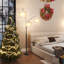 Tripod Floor Lamp With Shelf, Standing Light Reading Lamp With Large Lampshade, Foot Switch