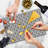 Ambesonne Rabbit Cutting Board Large Size Cartoon Bunny Characters Multicolor