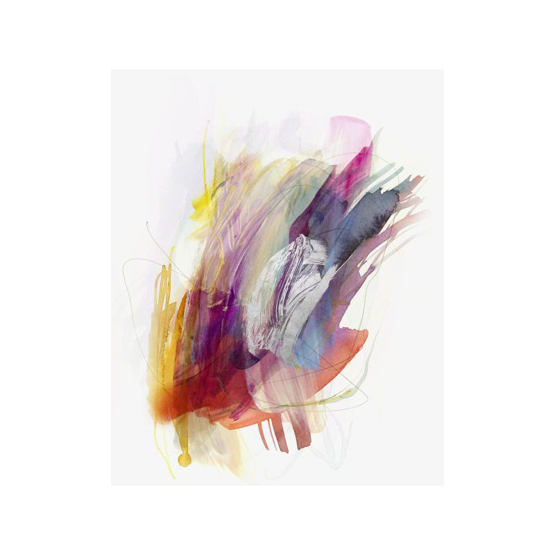 Hoping V Print by Emma McCartney, Gilded Silver, 30" H x 24" W x 1.5" D