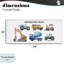 Camions de construction industrielle, estampe numérique, conception par Christine Simpson Art-725570492-725570491