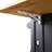 53Inch Kitchen Island With Power Supply, 2 Side Open Shelves, Height-Adjustable Black Large Cart Drop Leaf, Internal Storage, 5 Wheels, For Dining Room
