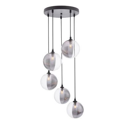 5 - Light Matt Black Pendant