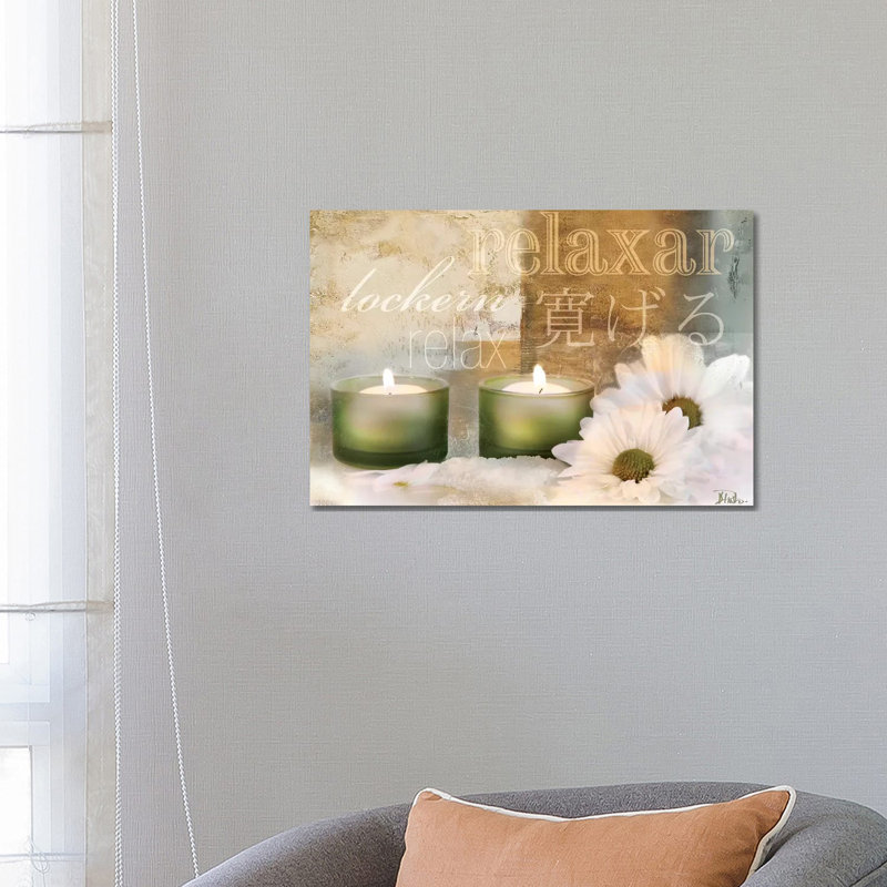 "Relaxation I" par Patricia Pinto, impression d’art graphique, Pas de tapis, H 18 po x l 26 po x P 1,5 po, Toile tendue