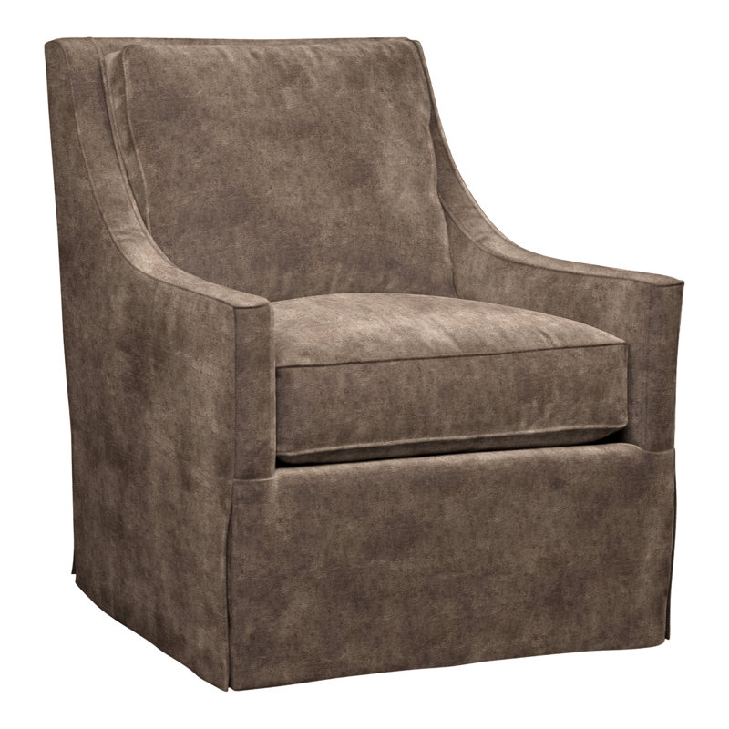 Fauteuil pivotant Fairmount, Terre Nadia, Blanc satiné