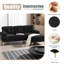 Canapés modulaires modernes en velours de 82,6 po en L pour salon, chambre à coucher-1691013425