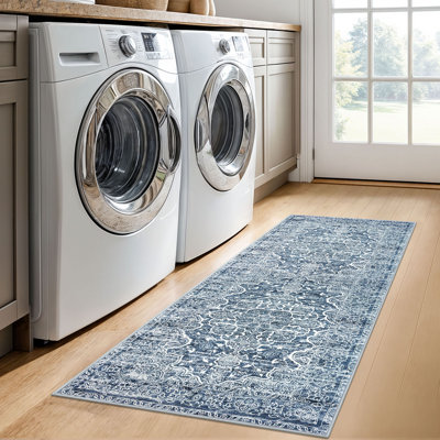  Tapis lavables à la machine avec envers en caoutchouc pour le salon