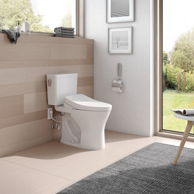 Drake® Dual-Flush Elongated Two-Piece toilet (Seat Included), 10"