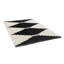 Tapis moderne noir et ivoire