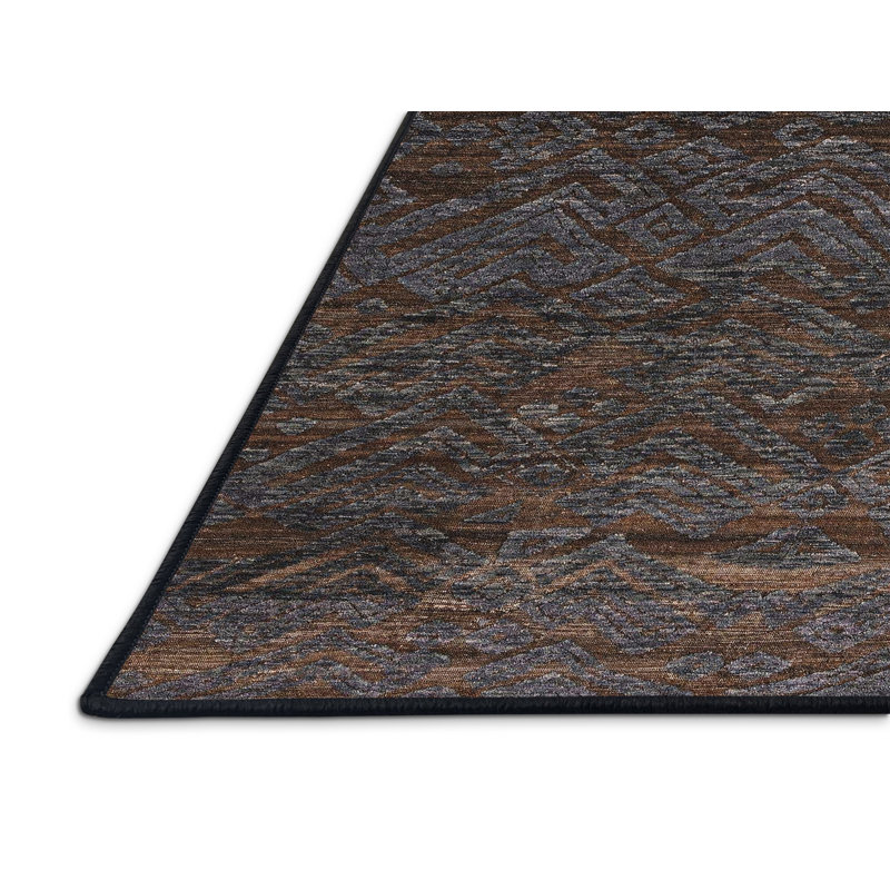 Tapis abstrait 100% lavable à la machine 4787, Rectangle de 5 pi x 8 pi