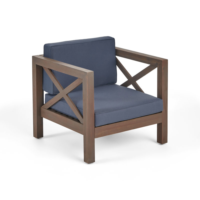 Fauteuil club Brava, Gris clair, Gris