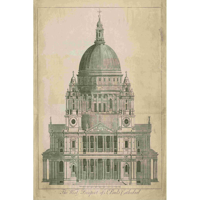Cathédrale Saint-Paul, H 18 po x l 12 po