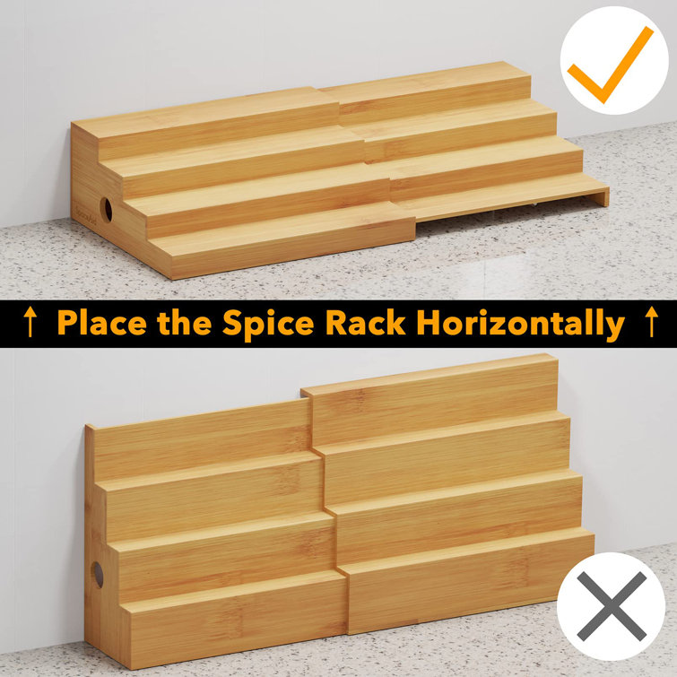 Tabletop Bamboo Spice Rack