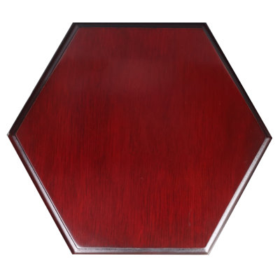 Hexagonal Solid Rosewood Chinese Vase Stand