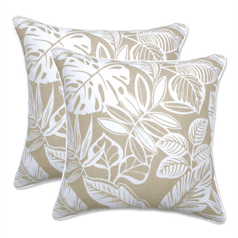 Coussin décoratif Floral, Naturel