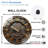 Vintage Wall Clock Decorative Unique Design Art - 12'' Modern Glass Wall Clock