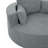 360° Swivel Chair Accent Barrel Chair Swivel Round Sofa Chair With 3 Removable Pillows For Living Room, Bedroom, Office And Hotel, Grey-121418736-120198608