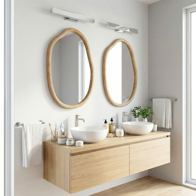 Miroir d'appoint mural pour salle de bain