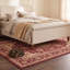 Tapis Hollow2 traditionnel persan audacieux, bordeaux, cuivre, vert, crème, rose, lavable en machine, antidérapant, à poils courts, pour l'intérieur et l'extérieur, adapté aux animaux domestiques, idéal pour le salon, la chambre, la salle à manger, l'entrée, le couloir ou le bureau.-469028242