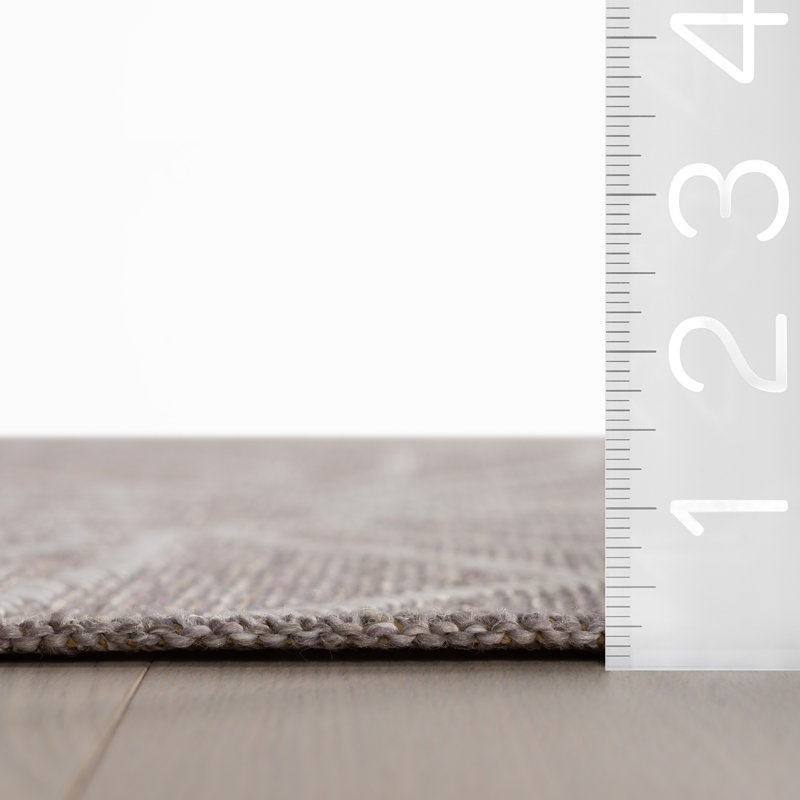  Tapis intérieur / extérieur floral Marissea, Rectangle 4 pi x 6 pi