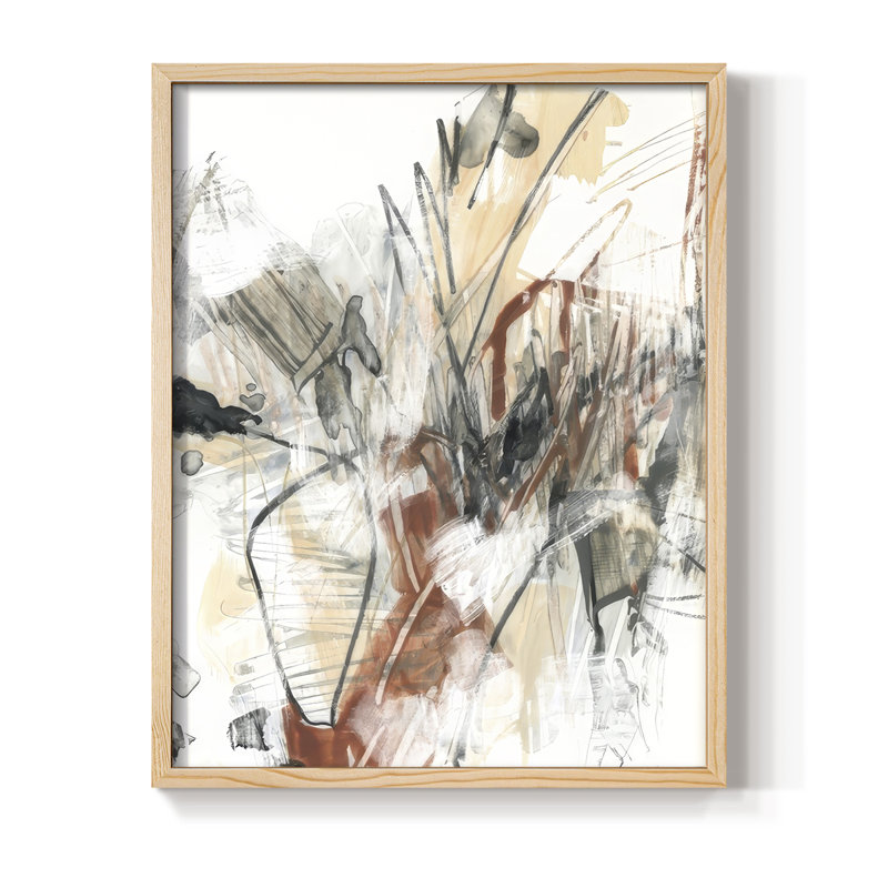 «Oxide Manuscript II», reproduction encadrée - bois massif, Naturel, H 15 po x l 12 po
