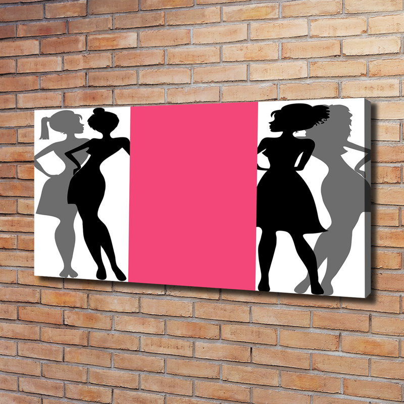 Women's Silhouettes - Wrapped Canvas Print