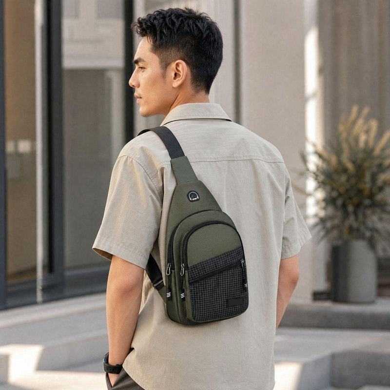 Sac à bandoulière multipoches avec panier de rangement Cattail, idéal pour les déplacements quotidiens, les voyages, la randonnée et le shopping. Parfait pour les déplacements, les voyages et les activités de plein air.