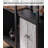 Wood and Metal Combination Bookshelf with Drawers
