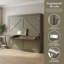 Lit escamotable mural VARELON avec commode et tiroirs de rangement pour grand espace-1439172228