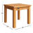 Square Teak Solid Wood Outdoor Side Table , 20 " W 20 " D