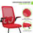 Task Chair, Mesh Office Seat with Lumbar Support Backrest & Flip-Up Arms-1973412194