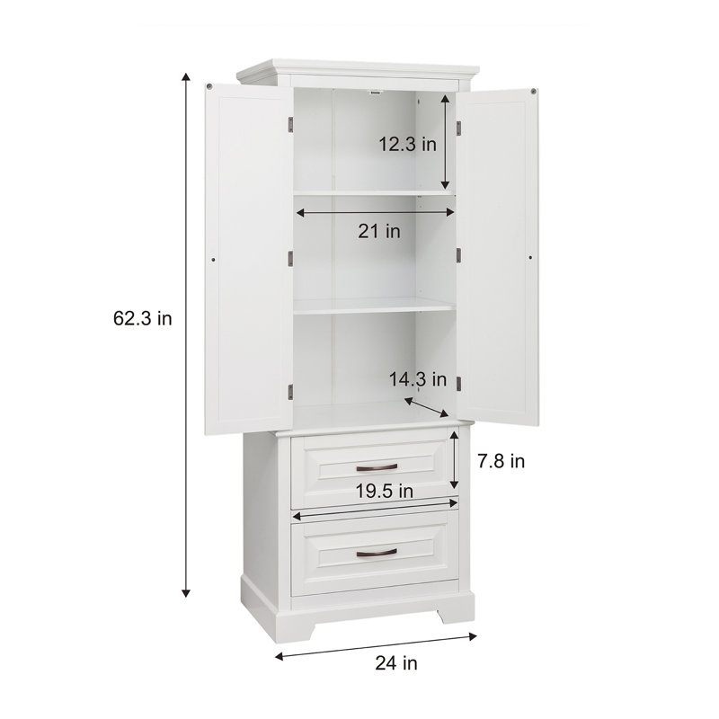 Arapahoe Multifunctional Storage Cabinet with 2 Drawers