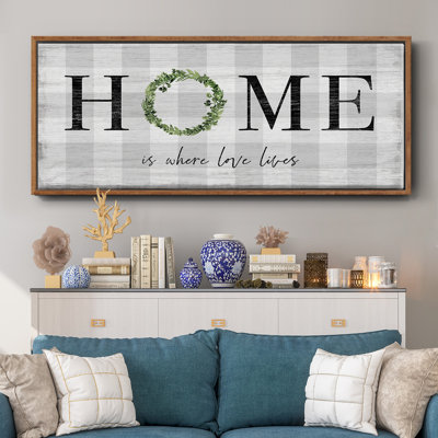 Where Love Lives- Framed Canvas