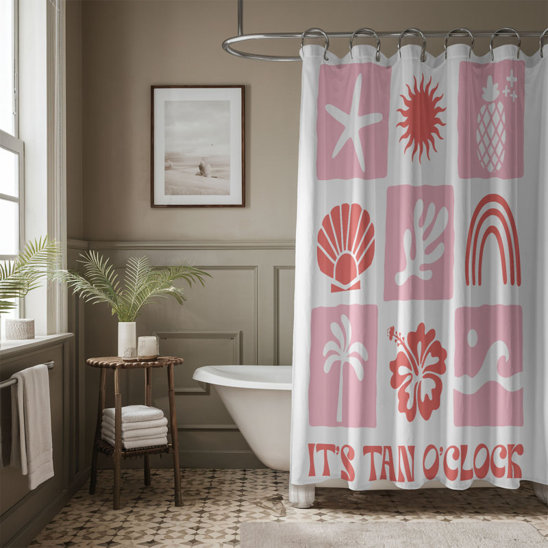 Mican Shower Curtain, H 74 po x l 71 po