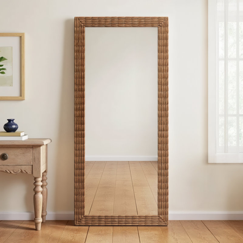 Rosalie Seagrass Rectangle Mirror