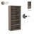 Bush Business Furniture Hybrid Tall 5 Shelf Bookcase-69054107