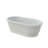 67" x 32" Freestanding Bathtub Solid Surface Stone Resin Soaking Tub