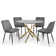 Set of Gerson Round Tables and 4 Delaunay Chairs