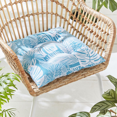 Tropical Birds Indoor/Outdoor Seat Cushion Pair