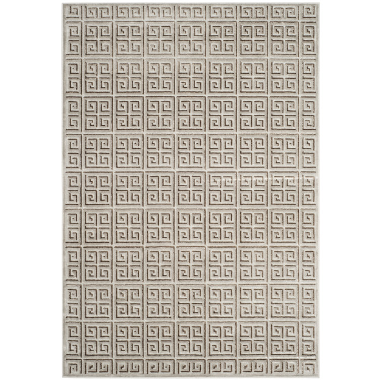 Mckinney Geometric Viscose Area Rug