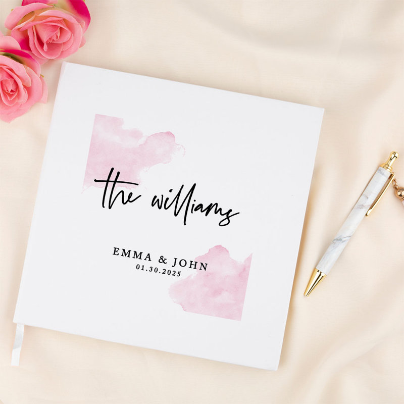 Livre d'or de mariage d'automne personnalisé