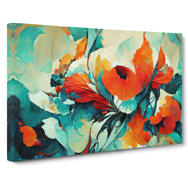 Artistic Flowers Abstract Vol.7 - Wrapped Canvas, 35cm H x 50cm W x 3cm D