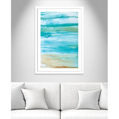 Avabella Coastal Abstract II - Reproduction encadrée sur papier