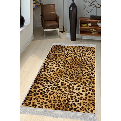 Luxurious Velvet Area Rug (4.6 x 7.2 ft), 100% Antibacterial Fabric, Non-Slip Cotton Backing, Pile Height: 0.4 in | Machine Washable, 3D Digital Print Design | Perfect for Living Room & Bedroom Decor, Soft & Durable