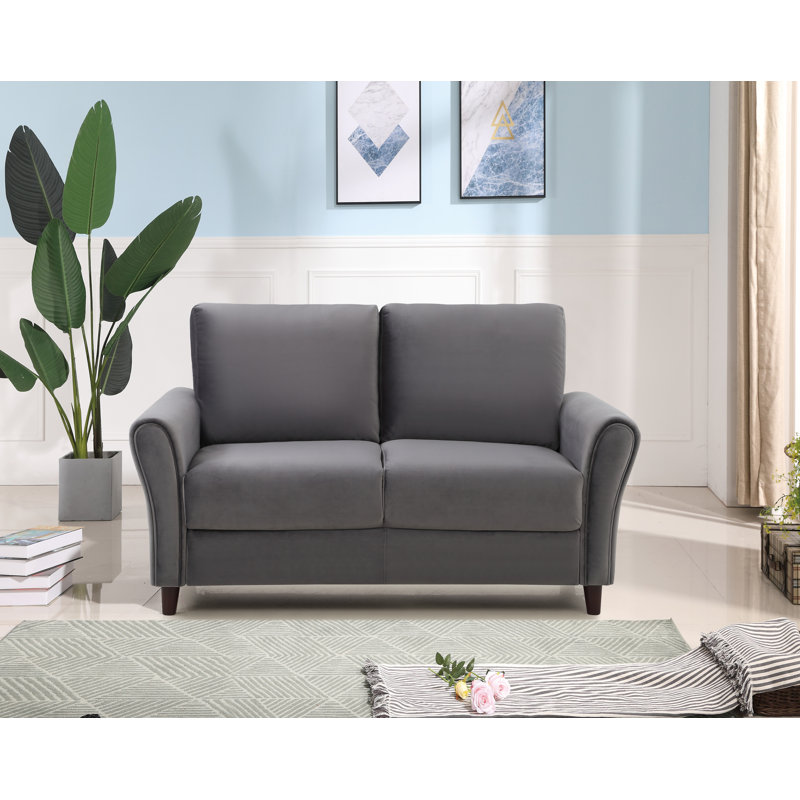 Causeuse 58,27 po, Polyester gris