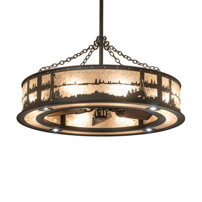 Quiet Pond Downrod Ceiling Fan