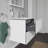 Duravit L-Cube Wall Mounted Single Bathroom Vanity Base Only White Lacquer (Sink Not Included)-1691327258